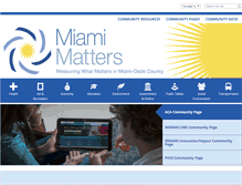 Tablet Screenshot of miamidadematters.org